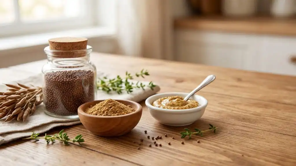 Brown mustard seeds