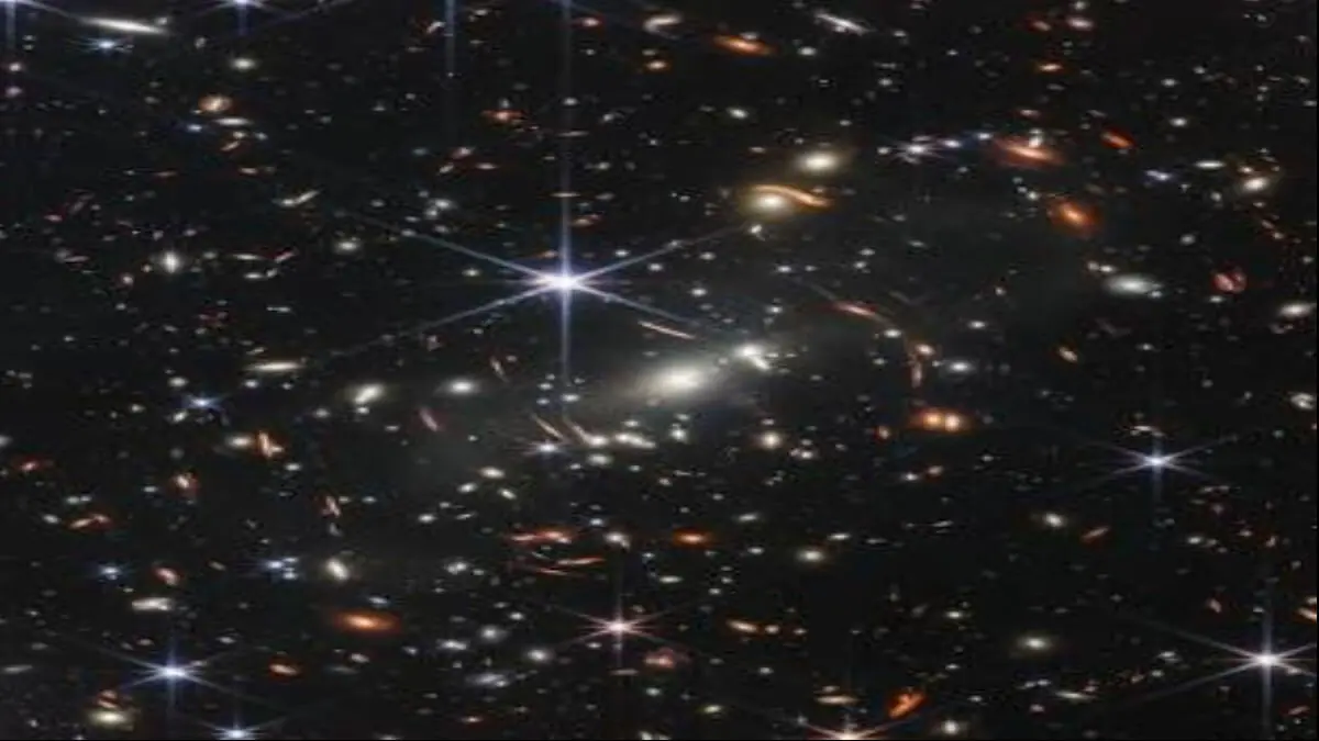 Galaxy cluster captured by James Webb Space Telescope