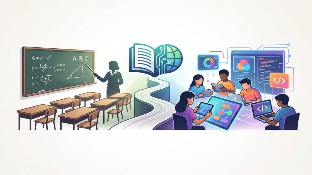traditional vs modern education